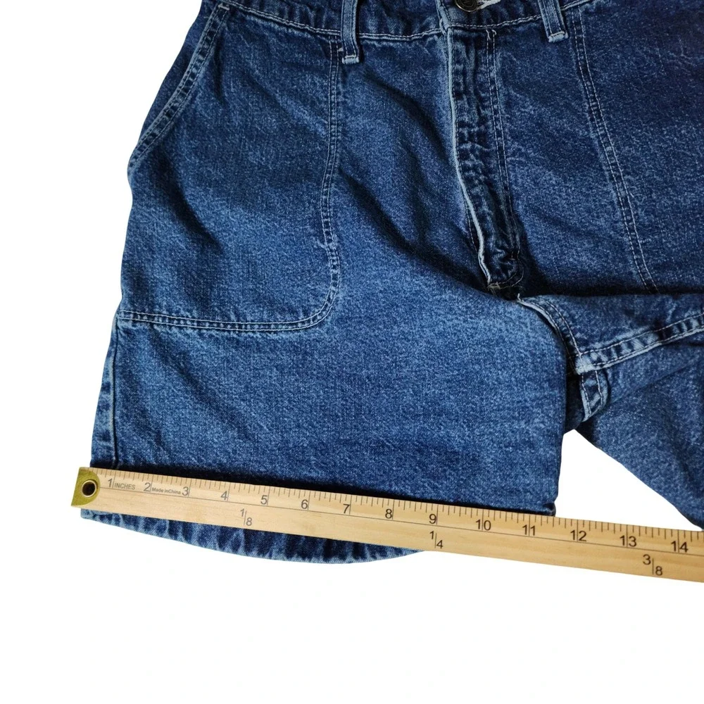 Wrangler For Women High Waisted Denim Shorts Blue Medium Wash Vintage Size 8 Avg